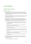 Terms of reference Australia’s future tax system Objectives and scope