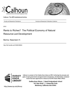 Rents to Riches?  The Political Economy of Natural Resource-Led Development
