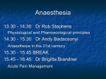 Anaesthetic Drugs