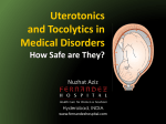 Uterotonic and tocolytics