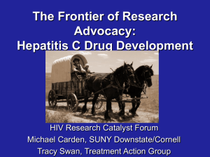 Hepatitis C Drug Development - HIV Research Catalyst Forum