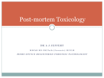 Post-mortem Toxicology