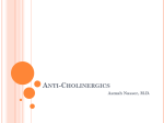 8. Anti-cholinergics