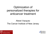 Optimization of personalized therapies for anticancer