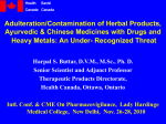 Contamination of Herbal Medicines