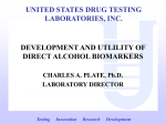 development and utlility of direct alcohol biomarkers