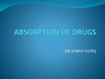 ABSORPTION OF DRUGS