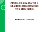 chemical analysis of phyto-constituents