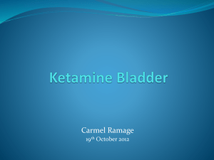 Ketamine bladder