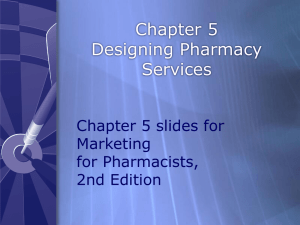 Designing Pharmacy Services - American Pharmacists Association