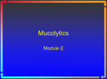 Mucolytics - Macomb