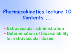 Pharmacokinetics lecture 10