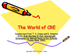 The World of CRE - Conflict Resolution Education