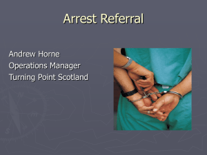 Arrest Referral - Scottish Drugs Forum