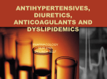 ANTIHYPERTENSIVES, DIURETICS, ANTICOAGULANTS AND …