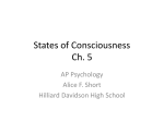 States of Consciousness Ch. 5