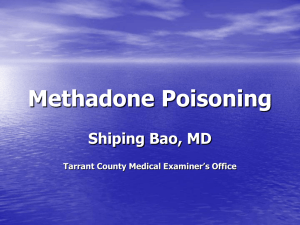 Methadone Poisoning