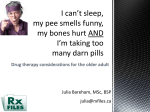 I can’t sleep, my pee smells funny, my bones hurt AND I’m