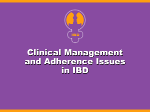 Clinical Management and Adherence Issues in IBD