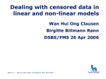 Dealing with censored data in linear and non