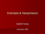 Inotropes & Vasopressors