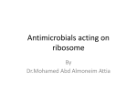 Antimicrobials acting on ribosome