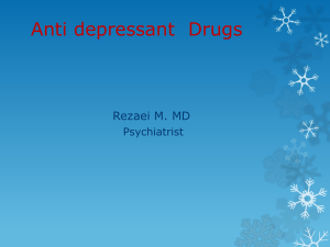 Anti depressant Drugs - Isfahan University of Medical Sciences