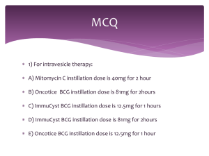 MCQ - North West Urology