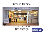 Lithium Toxicity - Medical Place Pharmacy Chatham