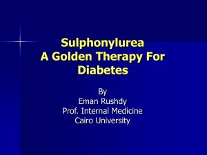 Sulphonylurea A Golden Therapy For Diabetes