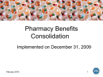Pharmacy Benefits Consolidation