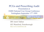 PCGs and Prescribing Audit