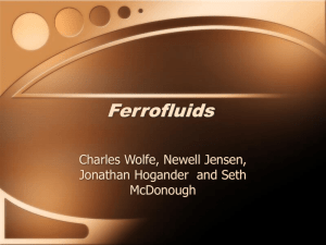 Ferrofluids - SRJC | Santa Rosa Junior College
