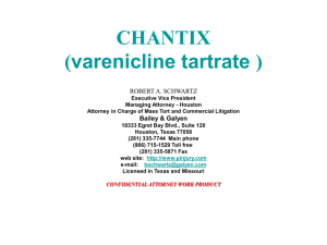 CHANTIX (varenicline tartrate )