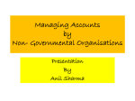 Managing Accounts by Non- Governmental Organisations