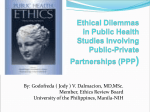 Ethical Dilemmas in Public Health Researches that have private