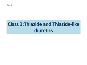 Thiazide and Thiazide