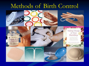 for use as emergency contraception.) Barrier methods