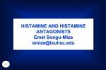 HISTAMINE AND HISTAMINE ANTAGONISTS