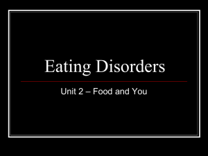 Activity #26 Eating Disorders PPT 3
