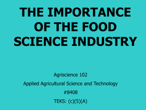 Food Processing From Grower to Consumer