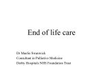 End of life care