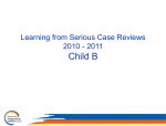 Learning from Serious Case Reviews 2010