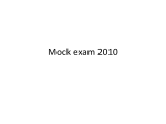 Mock exam