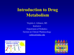 Introduction to Drug Metabolism