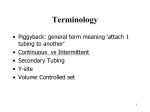 Some terminology:
