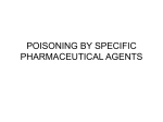 POISONING BY SPECIFIC PHARMACEUTICAL AGENTS