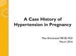 Hypertension in Pregnancy at 33 weeks