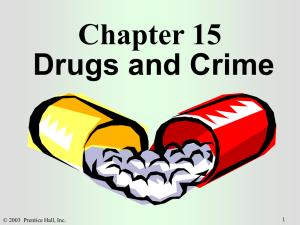 Chapter XV – Drugs and Crime
