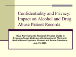 Confidentiality of Alcohol and Drug Abuse Patient Records